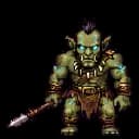 Outskirts Orc Scout painterly game sprite
