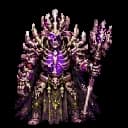 Bone Lord standing in its painterly idle pose