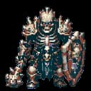 Gravewatch Boneguard standing in its painterly idle pose