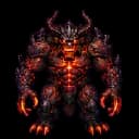 Greater Demon standing in its painterly idle pose