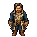 Stonebrook guard captain Aron in a painterly idle pose