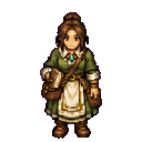 Guide Elara carrying her market lantern in a painterly idle pose