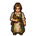 Stonebrook house steward Olwen in a painterly idle pose