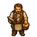 Stonebrook merchant Borin in a painterly idle pose
