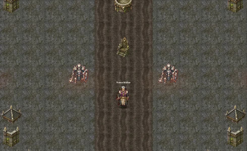 Gravewatch's chapel road, fire stores, and watchful dead