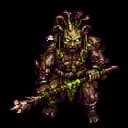Canopy Ambusher painterly game sprite