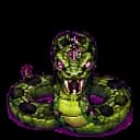 Jungle Snake painterly game sprite